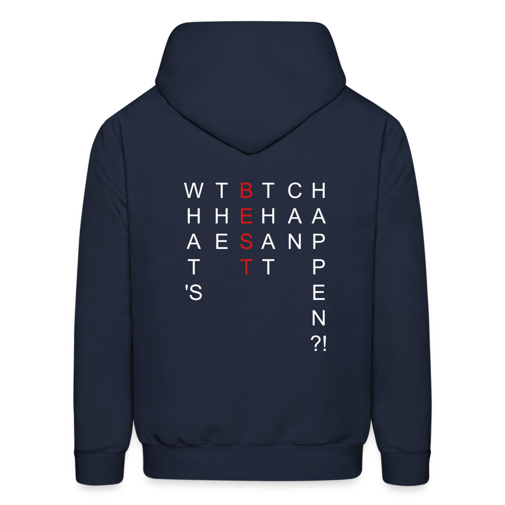 What's The BEST That Can Happen Men's Hoodie - navy