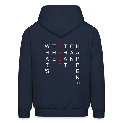 What's The BEST That Can Happen Men's Hoodie - navy