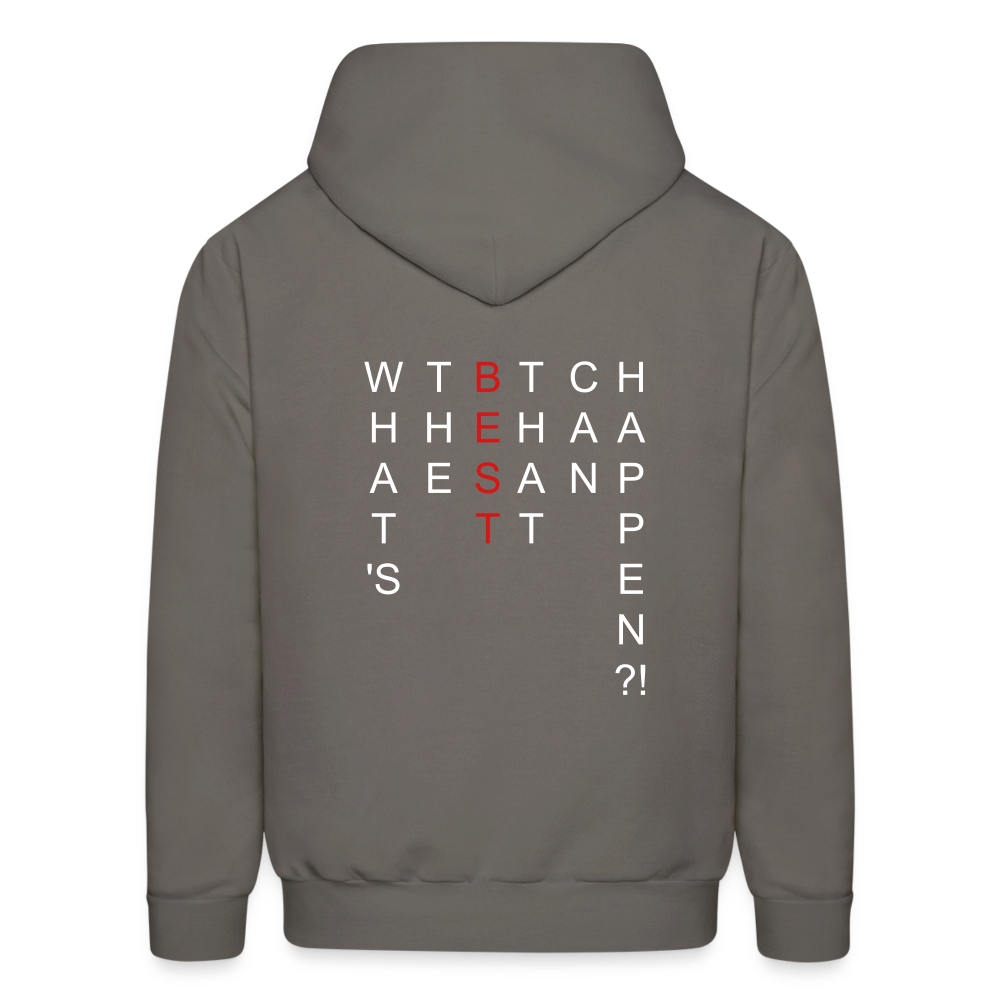 What's The BEST That Can Happen Men's Hoodie - asphalt gray