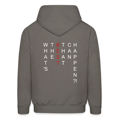 What's The BEST That Can Happen Men's Hoodie - asphalt gray