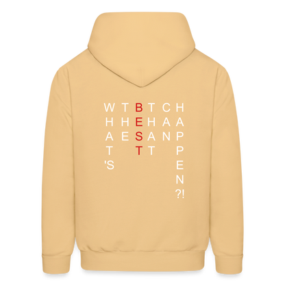 What's The BEST That Can Happen Men's Hoodie - light gold 