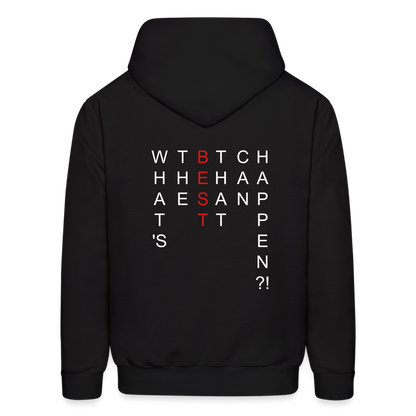 What's The BEST That Can Happen Men's Hoodie - black