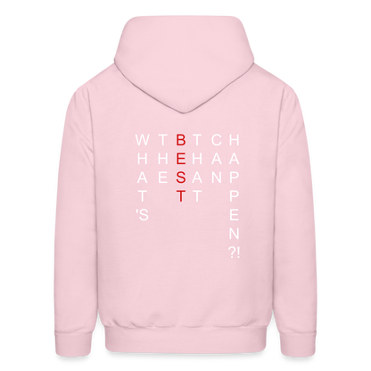 What's The BEST That Can Happen Men's Hoodie - pale pink